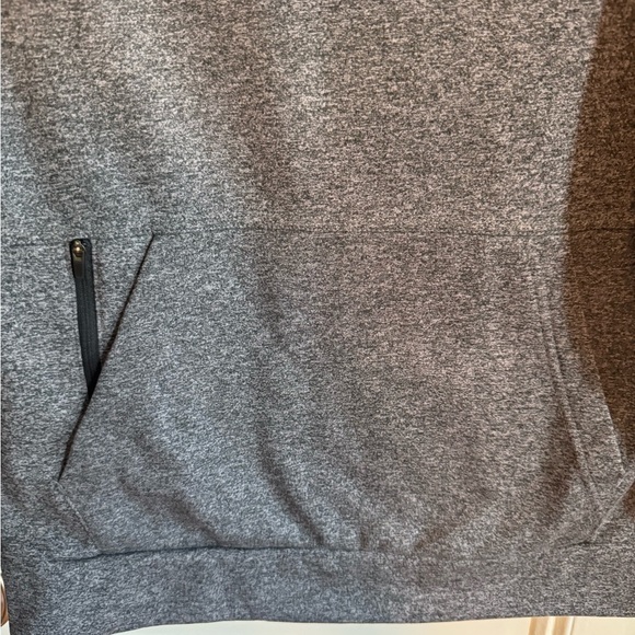 Nike Men's Charcoal Hoodie with White Logo - Picture 2 of 5